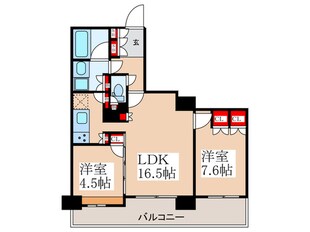 ﾘﾊﾞｰﾎﾟｲﾝﾄﾀﾜｰ(906)の物件間取画像